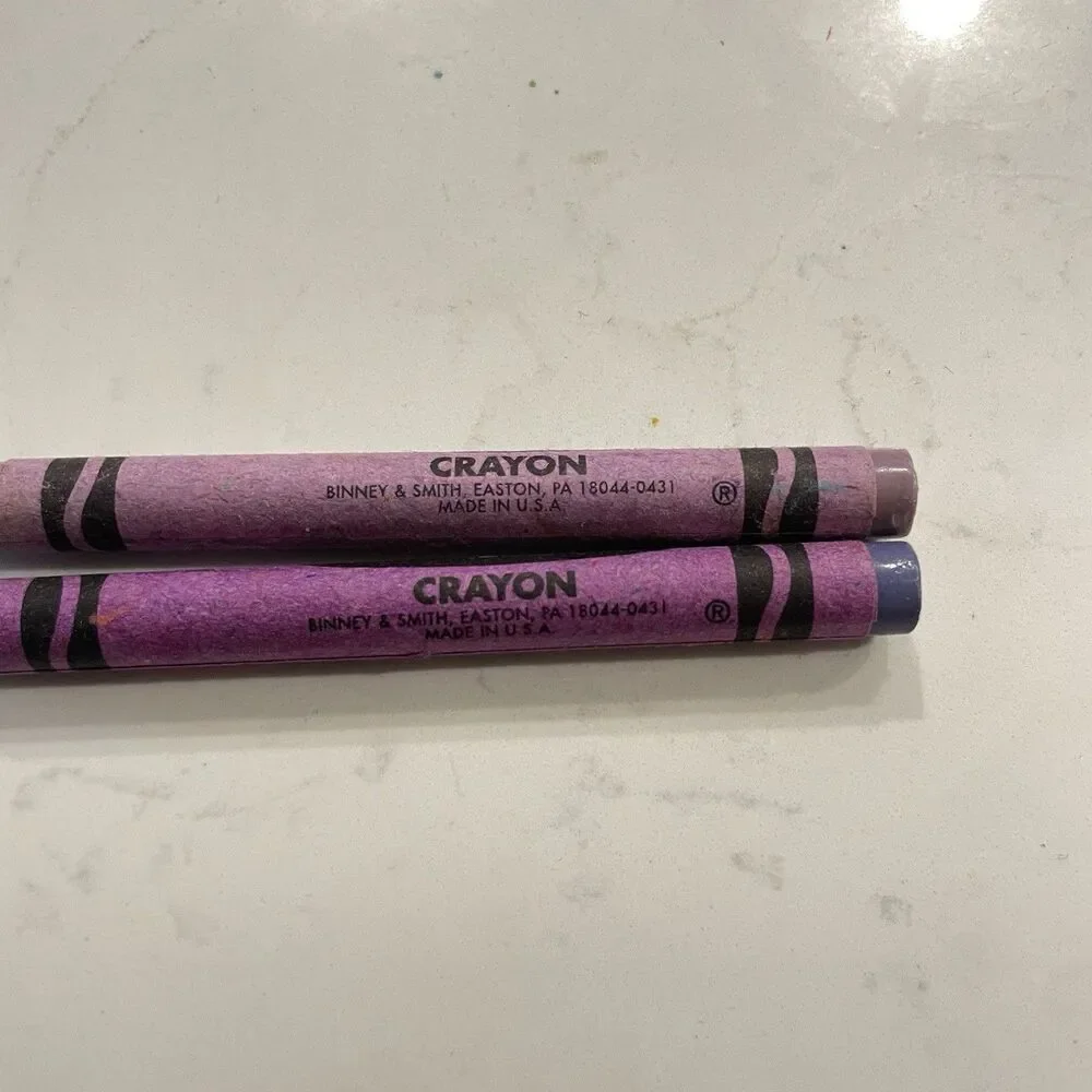 Crayola Crayons Discontinued Vintage Binney Smith x2 Purple Mountain’s Majesty